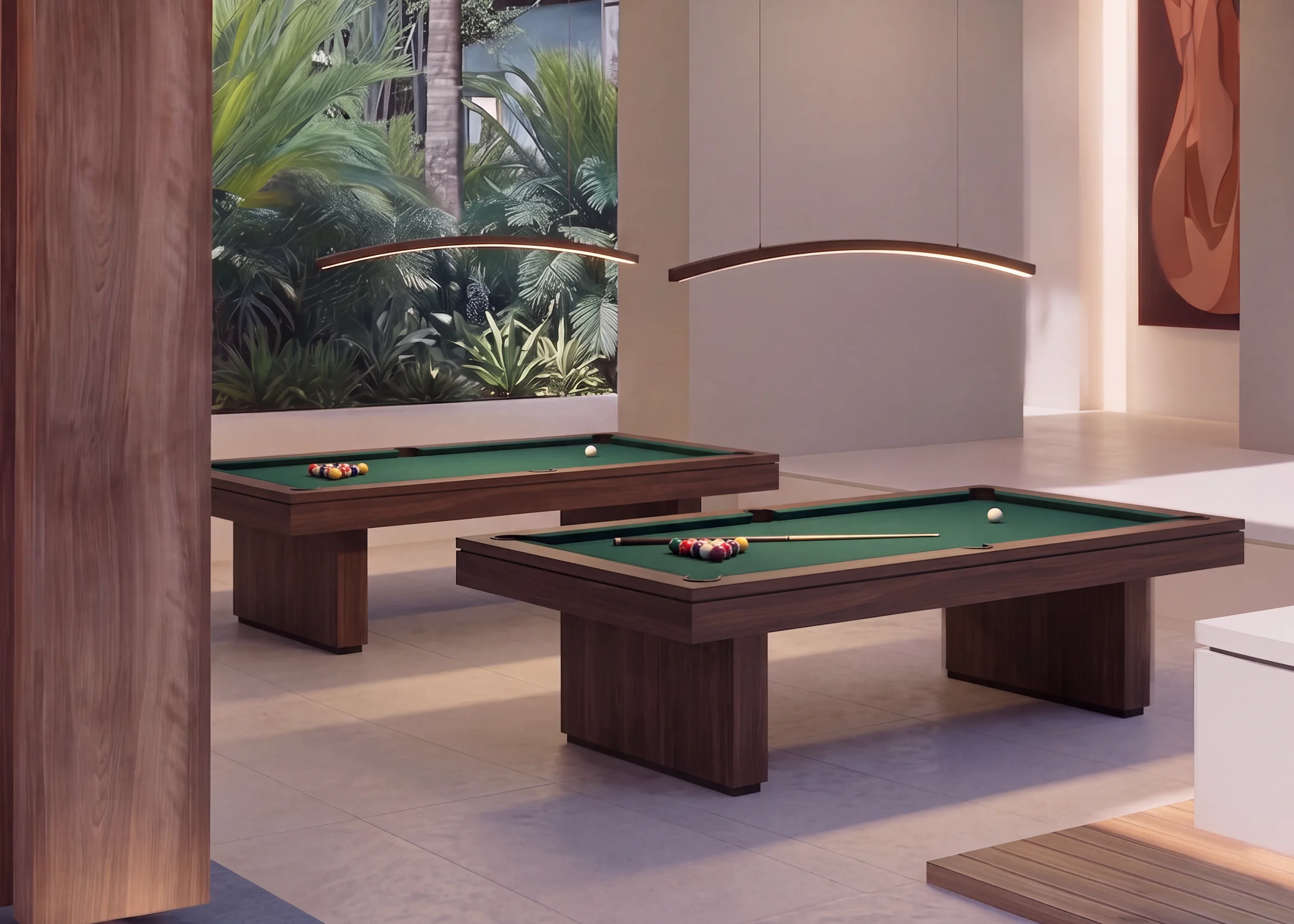 Billiard room at Selva Grand House